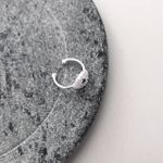 Piercing Fake Olho Grego Cravejado Prata 925