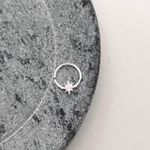 Piercing Daith Estrela Cravejada Prata 925