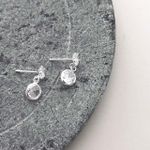 Brinco Pendulo Cristal Prata 925