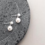 Brinco Pendulo Perola Prata 925