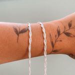 Pulseira Trançada 2 Fios Prata 925