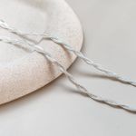 Pulseira Trançada 2 Fios Prata 925