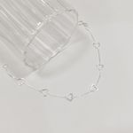 Pulseira Coração vasado Liso Prata 925