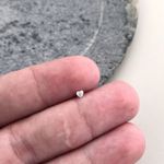 Piercing de Nariz Coração Prata 925 