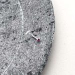 Piercing de Nariz Rosa Prata 925 