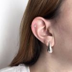 Piercing Fake Ponto De Luz Prata 925 