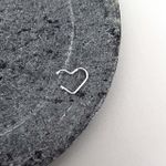 Piercing Fake Coração Fio Prata 925 