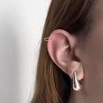 Piercing Fake Coração Fio Prata 925 