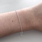 Pulseira Grumet Fina Prata 925