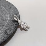 Pingente Menino Cravejado Cristal Prata 925