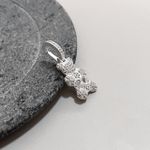 Pingente Urso Cravejado Cristal Prata 925