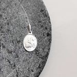 Pingente Medalha São Jorge M Prata 925