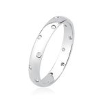 Anel Cravejado Cristal Viena Prata 925