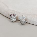 Berloque Separador Cravejado Minei Prata 925 