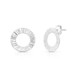 Brinco Circulo Trabalhado Prata 925