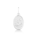 Pingente Medalha São Jorge Prata 925