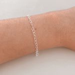 Pulseira De Prata Elo De Coração