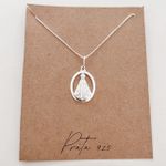 Colar Medalha Nossa Senhora Vazada Prata 925
