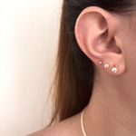 Trio Bolinha Prata 925
