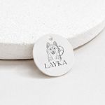 Colar Personalizado Pingente Nome Cão Prata 925