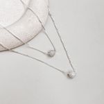 Colar Bolinha Cravejada Prata 925