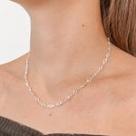 Choker Pedra Zirconia Cristal Prata 925