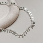 Choker folhas solta Prata 925