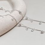 Pulseira Cristal Azul Prata 925 