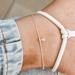 Tornozeleira Ponto de Luz Prata 925