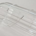 Tornozeleira Bolinhas Prata 925