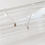 Tornozeleira Gotas Cravejadas Prata 925