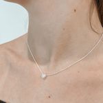 Conjunto Coração Cravejado Prata 925