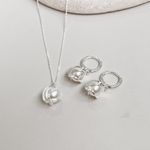 Conjunto Perolas Prata 925