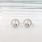 Anel Nossa Senhora Aparecida Cravejada Prata 925