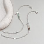 Pulseira Plaquinha Infantil com pingente Pedra Zirconia Prata 925