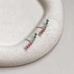Brinco Palito Colorido Prata 925