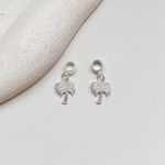 Berloque Coqueiro Cravejado Prata 925