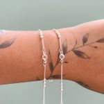 Pulseira Bolinhas Com Zirconia Prata 925