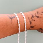 Pulseira 2 fios trançada Prata 925