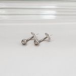 Piercing Umbigo Mariposa Cravejada Prata 925 