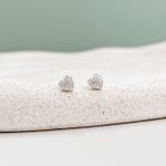 Piercing Labret Coração Cravejado Prata 925 