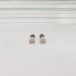 Piercing Labret Coração Cravejado Prata 925 