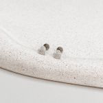 Piercing Labret Coração Cravejado Prata 925 