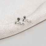 Piercing Labret Cobra Cravejada Prata 925 