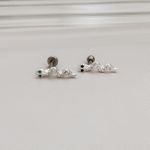 Piercing Labret Cobra Cravejada Prata 925 