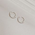 Piercing Argolinha Losangos Prata 925 