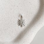 Pingente Sol Cravejado Prata 925 