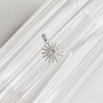 Pingente Sol Cravejado Prata 925 