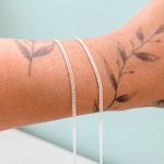 Pulseira Grume Dupla Prata 925 