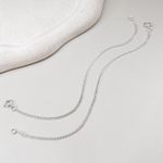 Pulseira Grume Dupla Prata 925 